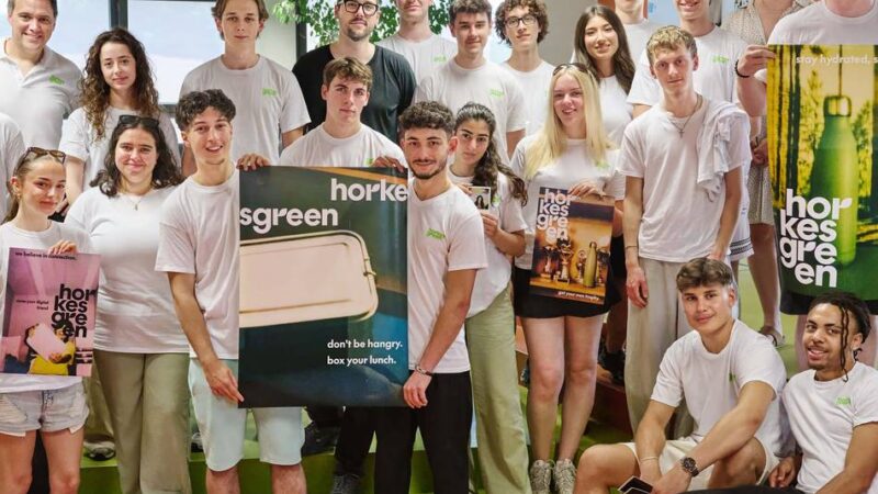 Projekt am Gymnasium Horkesgath: Neues Markenlogo für Schülerfirma „Horkesgreen“