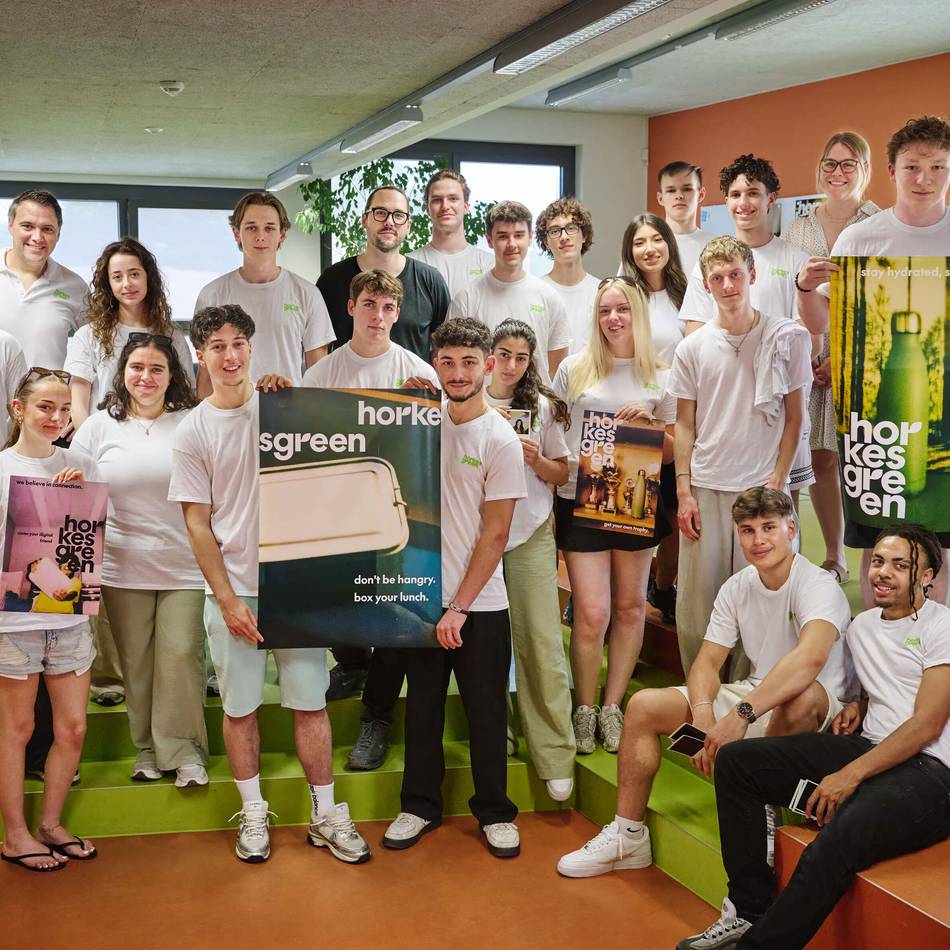 Projekt am Gymnasium Horkesgath: Neues Markenlogo für Schülerfirma „Horkesgreen“