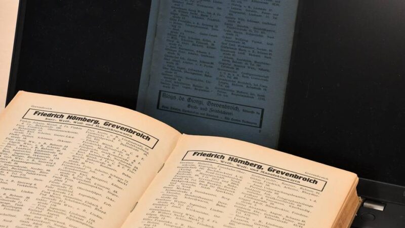 Historische Adressbücher im Rhein-Kreis Neuss: Wichtige Daten zur Familienforschung sind jetzt digital einsehbar