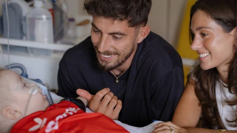 Klinikum Leverkusen: Neu-Pate Kai Havertz besucht Kinderpalliativstation Zeitinsel