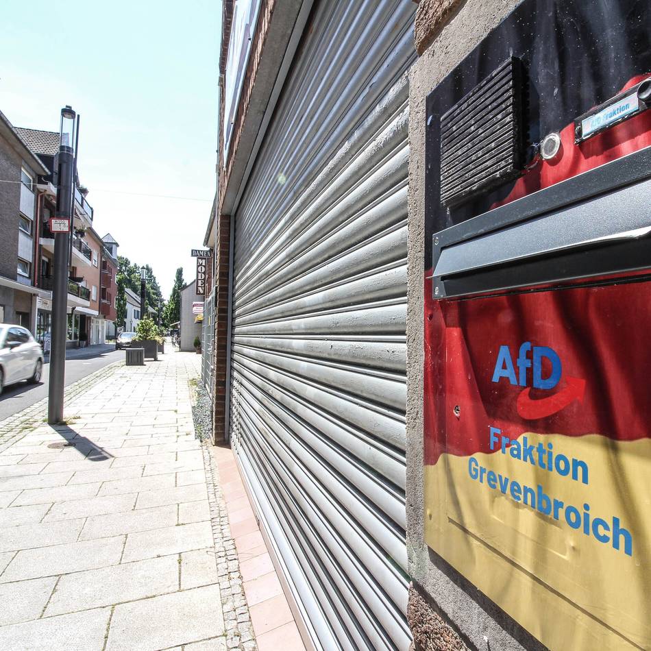 AfD Grevenbroich erwartet Besuch: Polizei am Samstag mit „lageangepassten Kräften“ in der Fußgängerzone