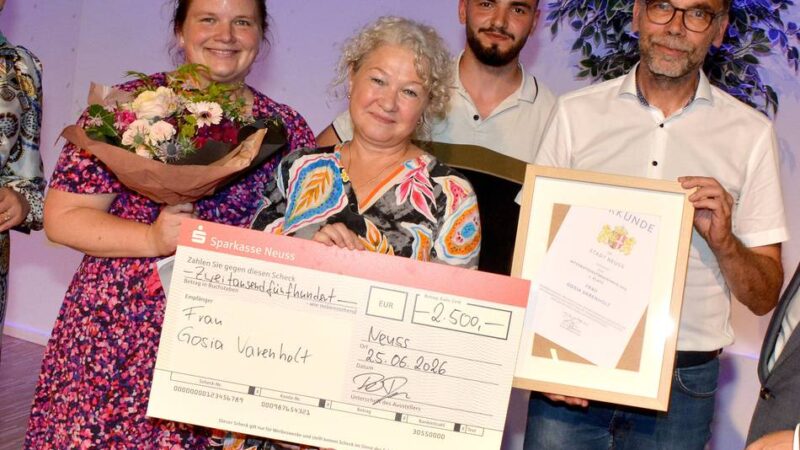 Integrationsförderpreis in Neuss verliehen: „Integration gelingt dort, wo Menschen aufeinander zugehen“
