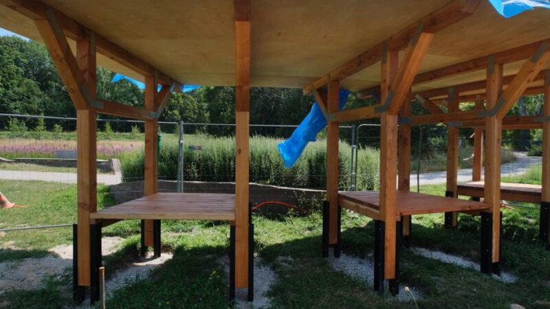 Cromfordwiesen in Ratingen : Pavillon wird Lernort im Grünen