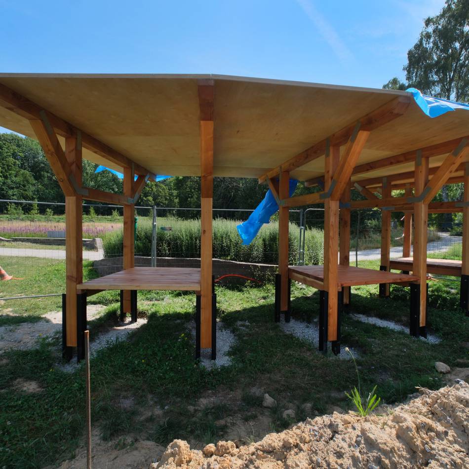 Cromfordwiesen in Ratingen : Pavillon wird Lernort im Grünen