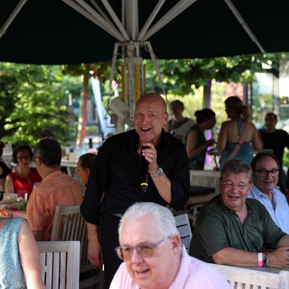 Freizeitvergnügen in Korschenbroich: Seine gute Laune wirkte einfach ansteckend auf die Besucher
