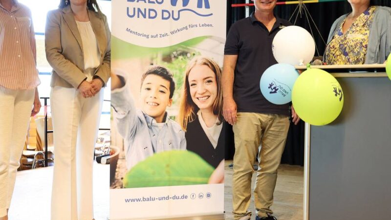 Mentoringprogramm in Mönchengladbach: „Balu und Du“ freut sich über Spende von 20.000 Euro
