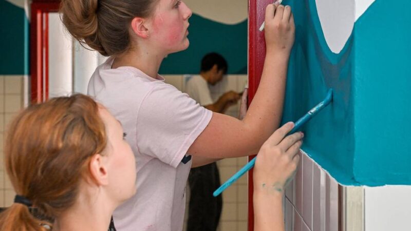 Aktion in Kempen: Schüler machen Schul-Klos schöner