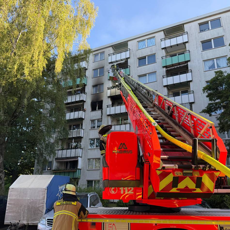 Hegelring in Solingen: Hochhaus-Brand – Ursache steht fest