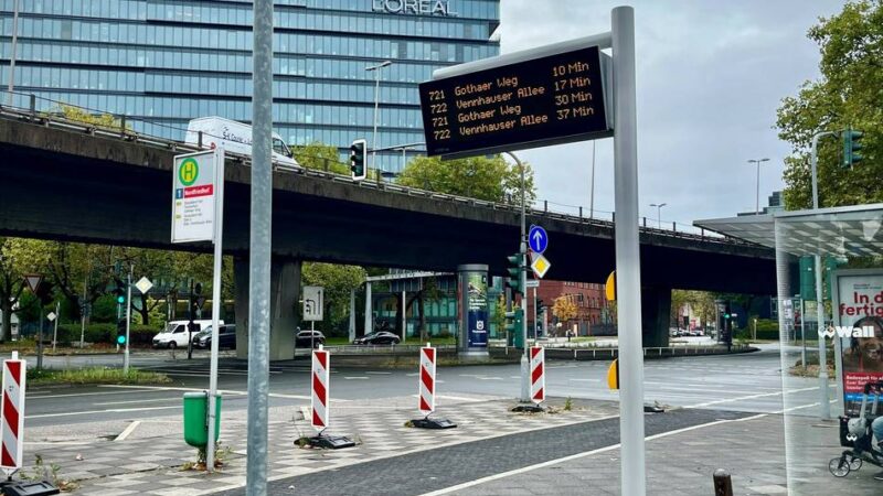 Nahverkehr in Düsseldorf: Bushaltestelle am Nordfriedhof wird barrierefrei ausgebaut