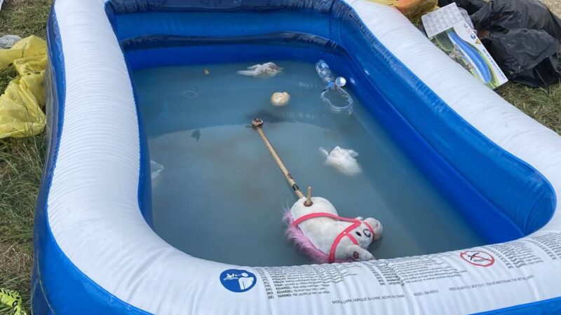 Mega-Festival in Weeze: Der Müll auf dem Campingplatz ist ein Problem für Parookaville