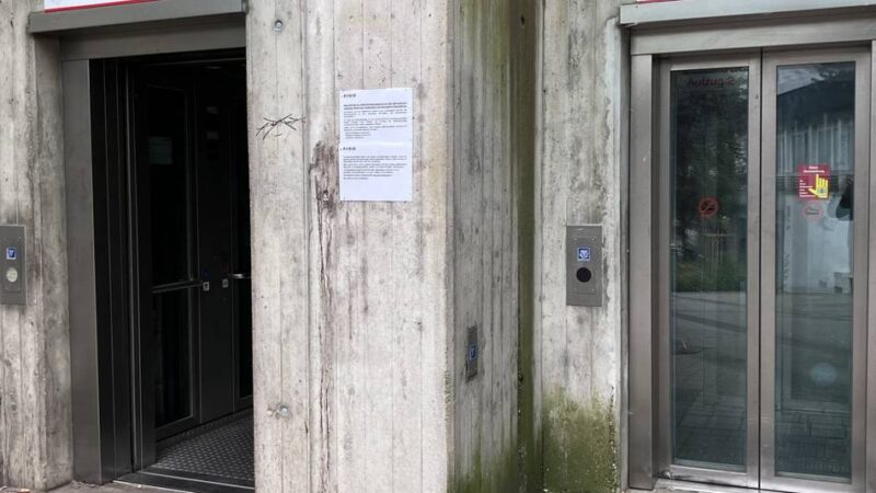 Haltepunkt Mettmann Zentrum: Aufzüge an zwei Tagen außer Betrieb