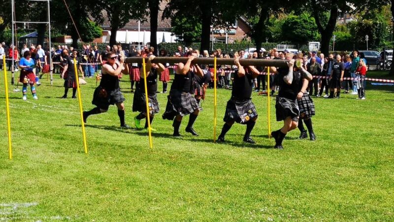 Baumstammwerfen, Fassdrehen, Hochwurf: Buntes Programm bei den Highland Games in Wesel – das ist geplant