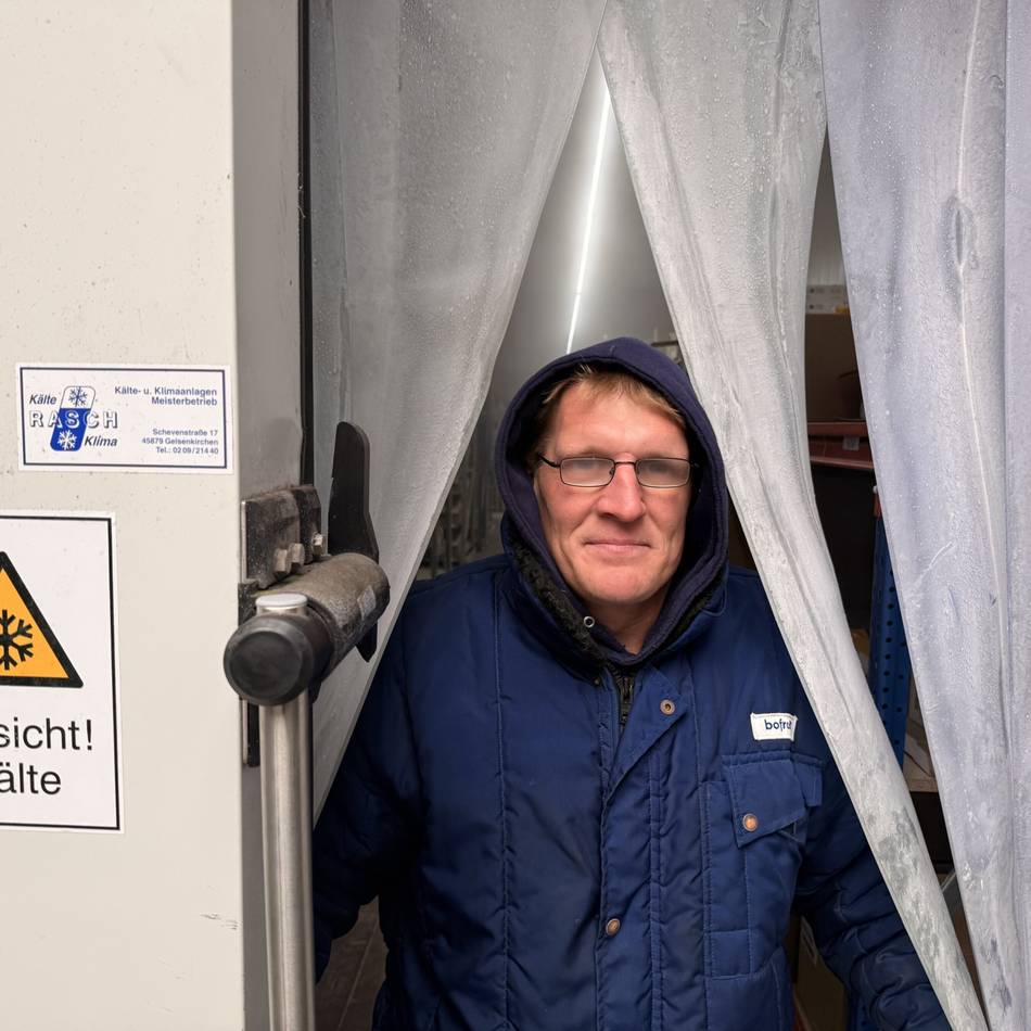 Seit 21 Jahren bei minus 23 Grad: Arbeit bei minus 23 Grad – das ist der coolste Job am Niederrhein