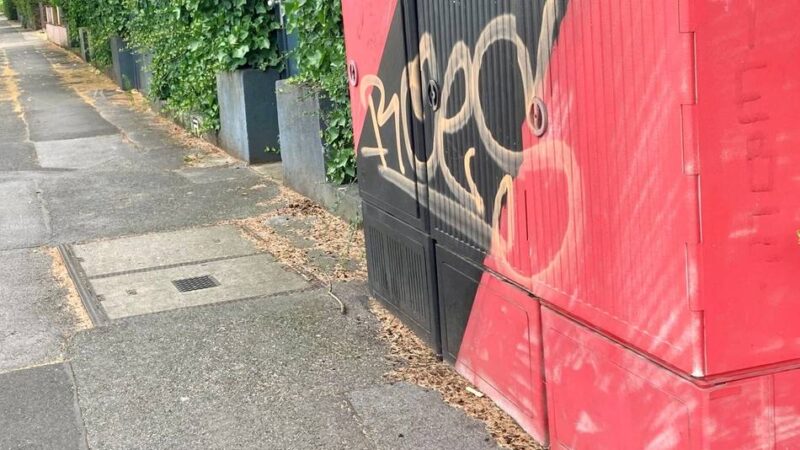 Straßenrand-Verschönerung in Leverkusen: Beklebt, besprüht, verwittert – die Postverteilerkästen sollen weg