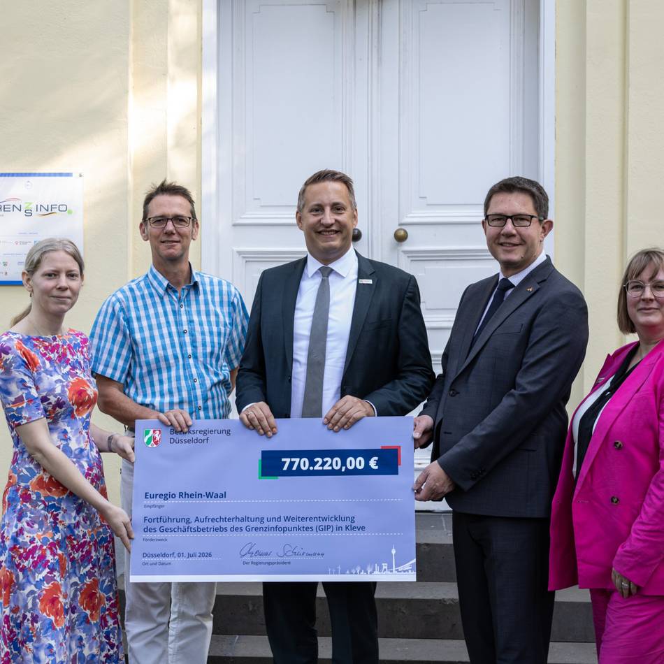 Euregio Rhein-Waal: Land fördert Grenzberatung in Kleve mit 770.000 Euro