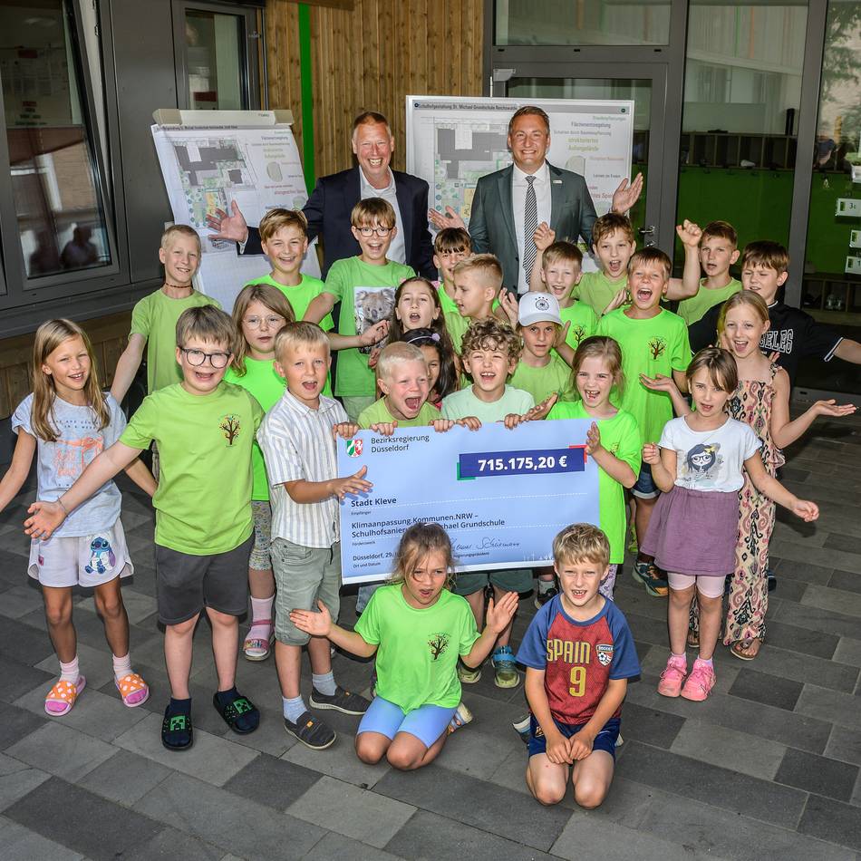 Millionenprojekt für den Klever Nachwuchs: Schulhof in Reichswalde wird für Hitze und Starkregen fitgemacht