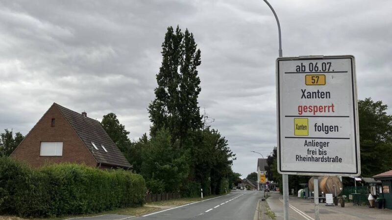 Ordnungsamt ab Montag verstärkt im Einsatz: Durch B57-Sperrung wird in Alpen innerorts mehr Verkehr erwartet