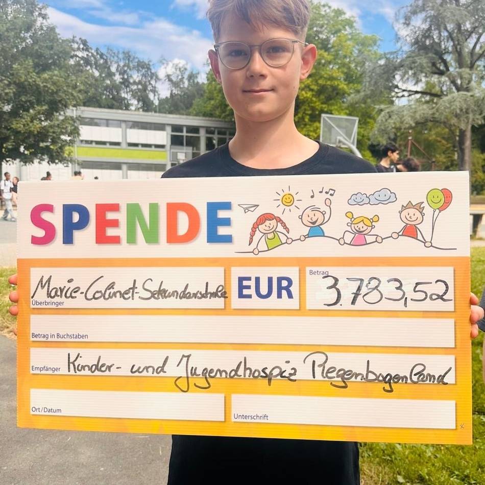 Marie-Colinet-Sekundarschule in Hilden: Schüler sammelten Geld für das Kinderhospiz