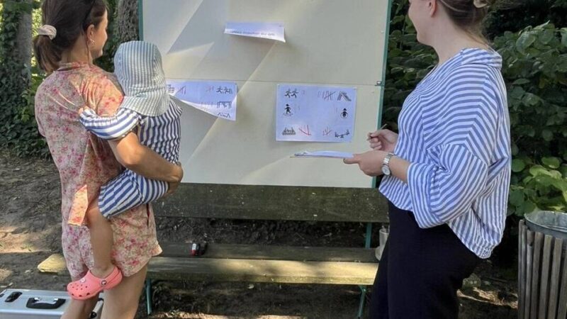 Kinder malen Wünsche für Spielplatz in Holzbüttgen: „Wir haben wertvolle Anregungen erhalten“