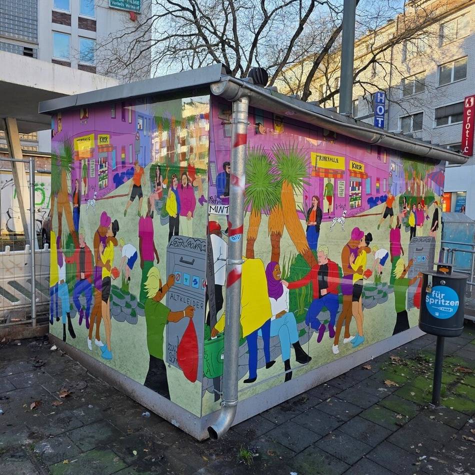 In der Düsseldorfer Stadtmitte: Trotz weiterem Bedarf – Toilette für Wohnungslose am Stresemannplatz wird abgebaut
