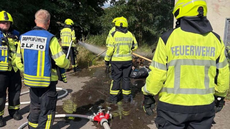 Trockenheit im Sommer: Weggeworfene Lupe löst Feuer in Elten aus