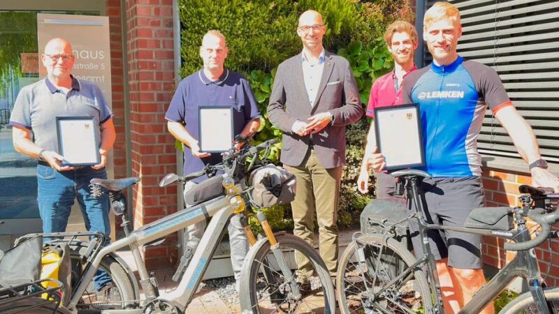 Zielmarke steht noch aus: Alpens Radler umrunden fast zweimal die Erde