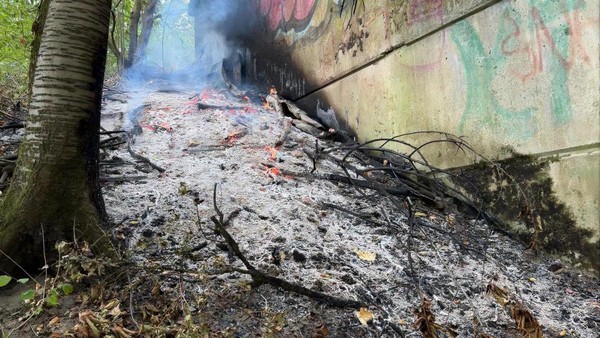 Rauch aus Waldstück: Feuerwehr Velbert bringt Brand schnell unter Kontrolle