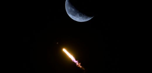 SpaceX-Raketenstufe: Einer Mondbasis sollte so ein Ding besser nicht aufs Dach fallen
