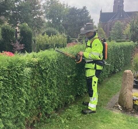 In Hinsbeck, Leuth und Schaag: Heckenpflege auf Friedhöfen beginnt