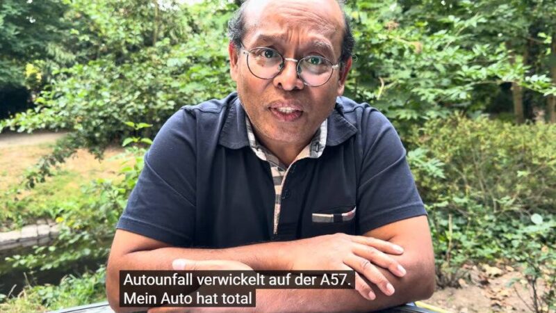Unfall auf der A57: Gocher Pater dankbar für Glück bei Autounfall