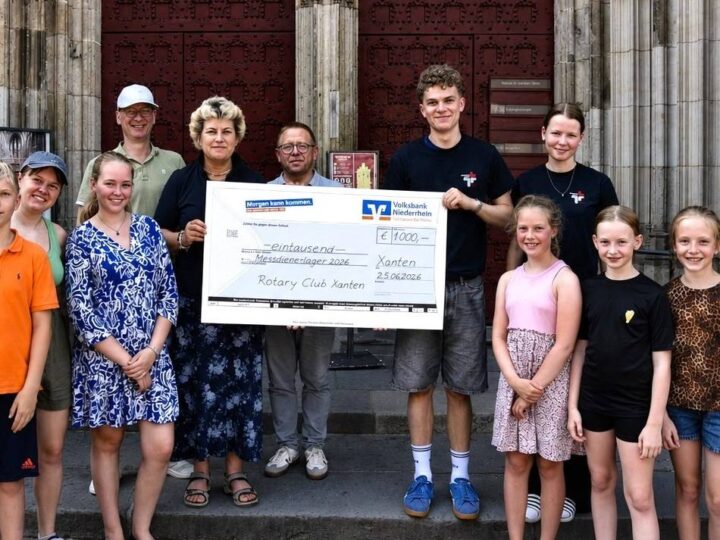 Förderung der Kinder- und Jugendarbeit: Rotary Club Xanten spendet für Ferienlager der Messdiener