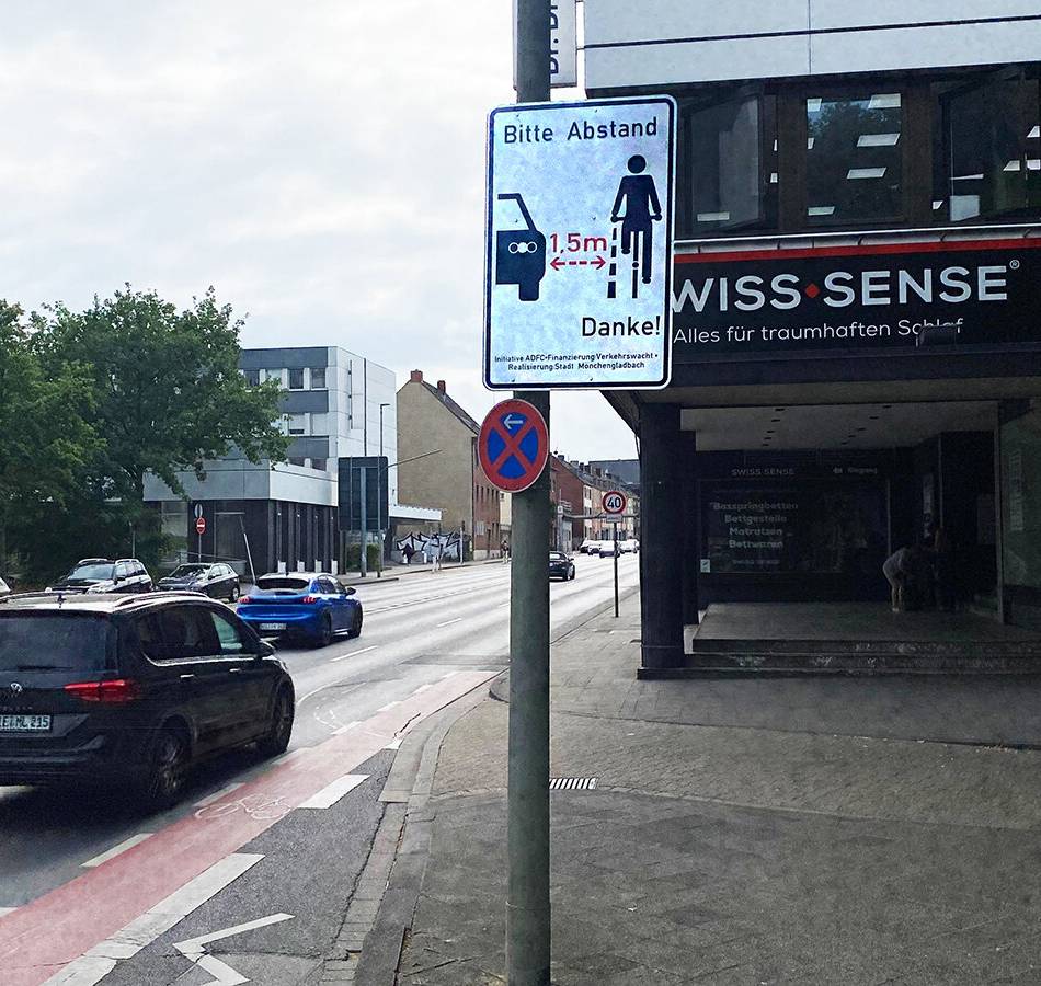 Mobilität in Mönchengladbach : ADFC kritisiert Schutzstreifen für Radfahrer