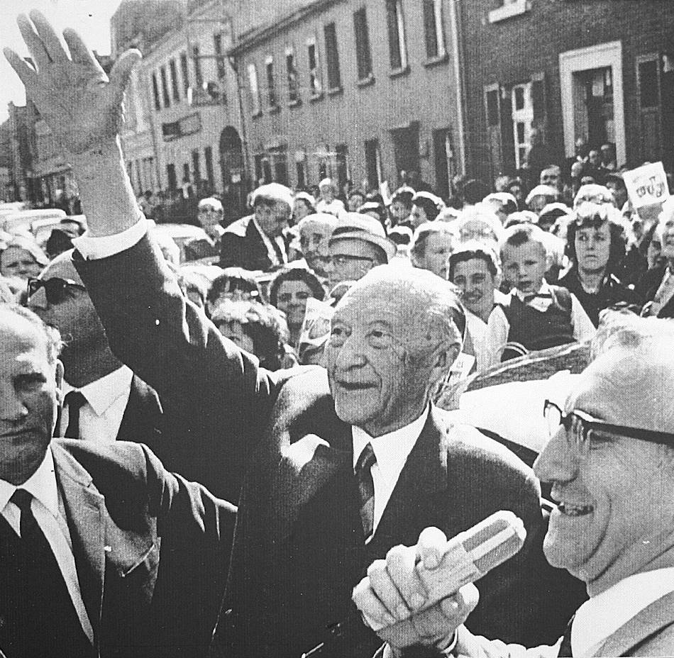 Erster Bundeskanzler der Republik: Warum Konrad Adenauer im Jahr 1966 nach Wevelinghoven kam