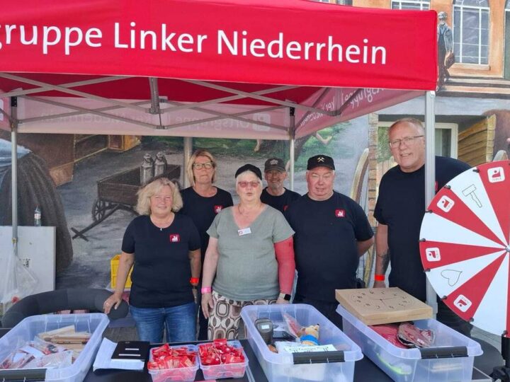 Ortsgruppe der IGBCE: Gewerkschaft stellt sich beim Feierabendmarkt in Issum vor
