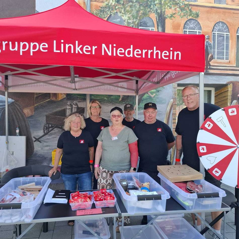Ortsgruppe der IGBCE: Gewerkschaft stellt sich beim Feierabendmarkt in Issum vor