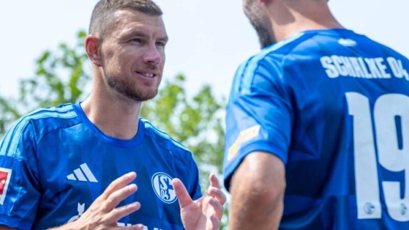 Rückkehr gegen Real Madrid?: „Wollen dich nicht zu Hause haben“ – Familie überzeugt Dzeko vom Schalke-Verbleib