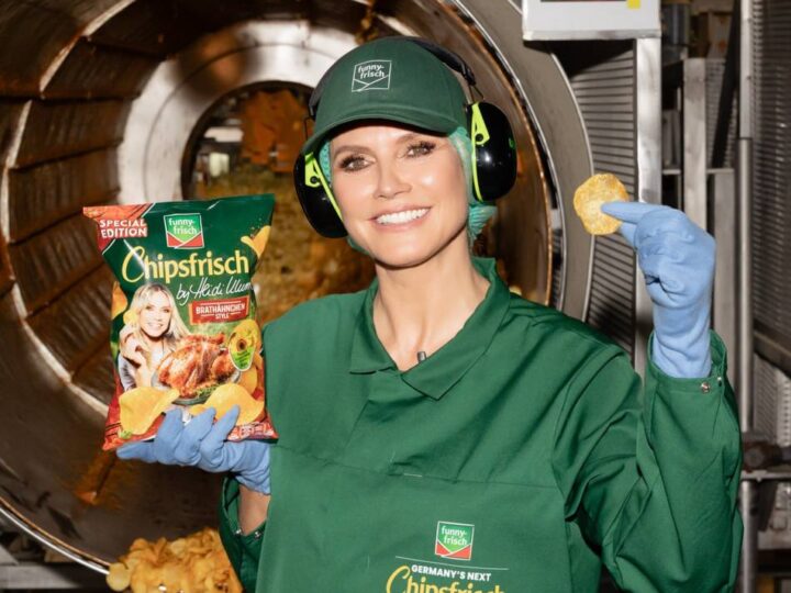 Promi-Alarm in Grevenbroich: Supermodel Heidi Klum packt in Wevelinghovener Chips-Fabrik mit an