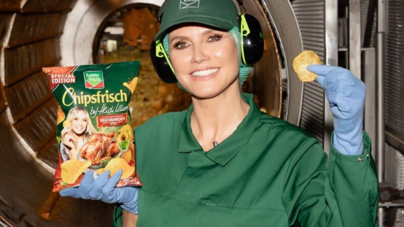 Promi-Alarm in Grevenbroich: Supermodel Heidi Klum packt in Wevelinghovener Chips-Fabrik mit an