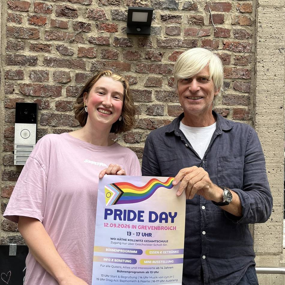 Pride-Veranstaltung in Grevenbroich: Erneut buntes Stadtfest an der „Käthe-Kollwitz“ geplant