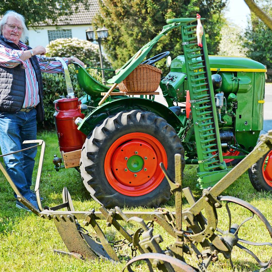 Trotz der Dürre wünschen sich die Organisatoren trockenes Wetter, weil alte Schlepper kein Dach haben: Alte Trecker tuckern nach Tönisheide