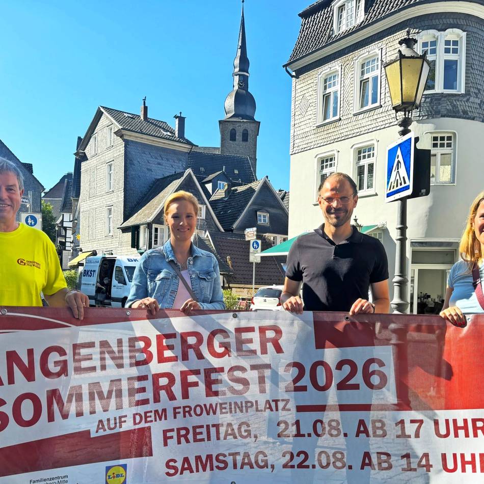 Auf dem Froweinplatz wird am 21. und 22. August ein abwechslungsreiches Programm für die ganze Familie geboten: Langenberg lädt zum zweitägigen Sommerfest ein