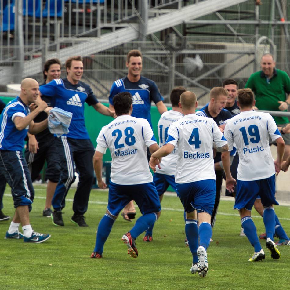 Bislang letzter Niederrhein-Oberligist: Erst die Party, dann die Panne – Baumbergs wildes Abenteuer im DFB-Pokal