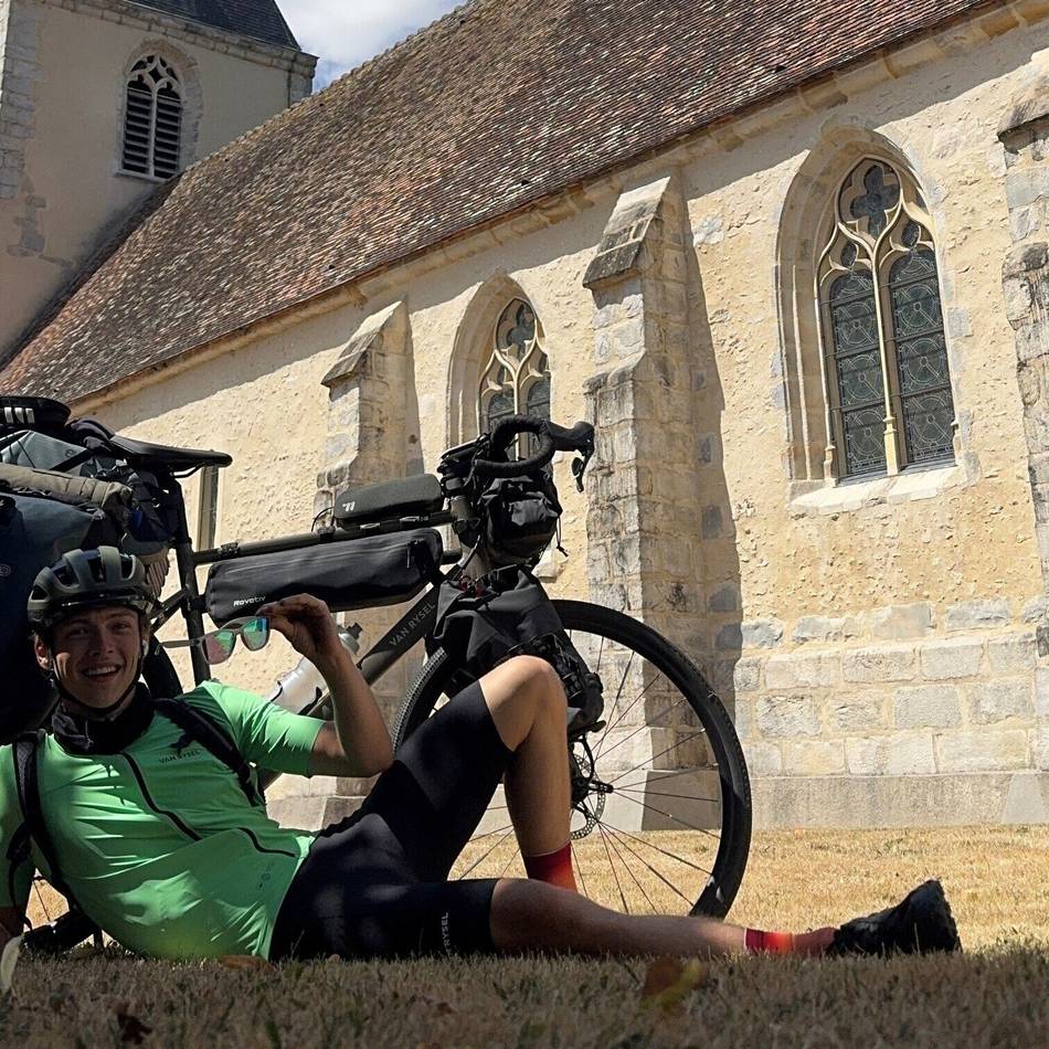 22-Jähriger aus Viersen : Finn radelt von Viersen nach Portugal