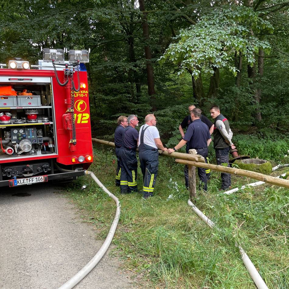Spezielle Blase im Einsatz: Üben, damit im Ernstfall alles optimal funktioniert