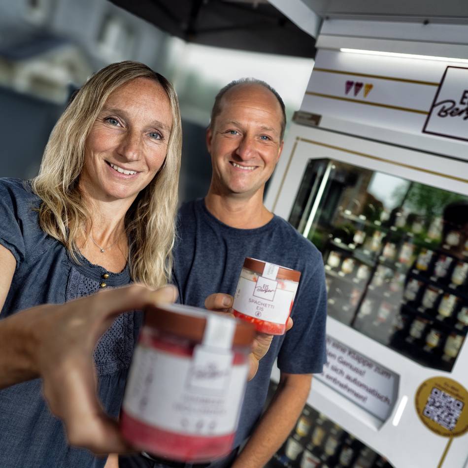 In Langenfeld-Reusrath: Eisautomat im Hofladen Marseille wird zum Sommer-Hit