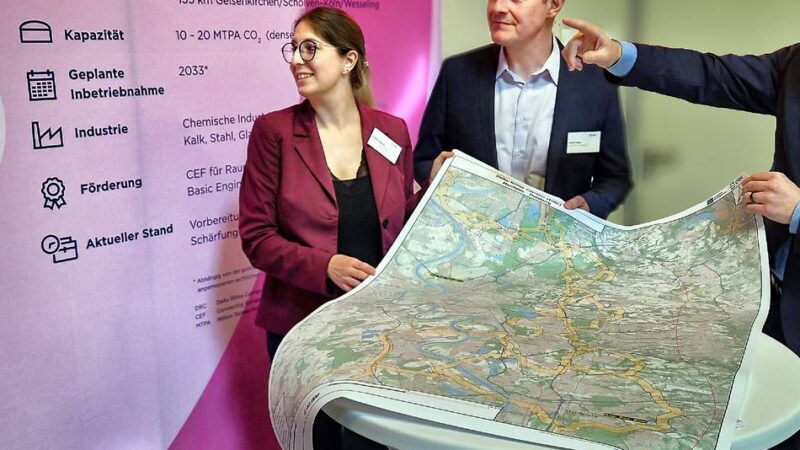 „Dialogmarkt“ in Langenfeld: CO2-Pipeline durch den Kreis Mettmann geplant – die ersten Details