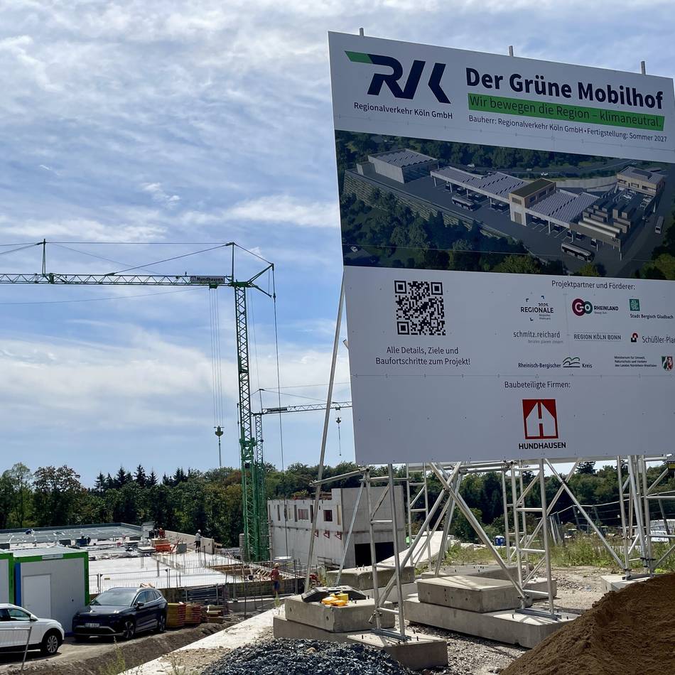 Mobilität im Rheinisch-Bergischen Kreis: RVK baut den Betriebshof der Zukunft