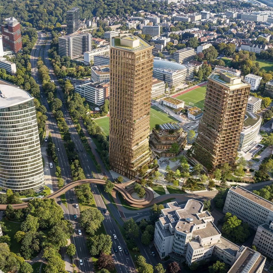 Bauprojekt in Düsseldorf: Höherer Wohnturm, neue Zufahrt – Änderungen am „New Heart on the Block“ geplant