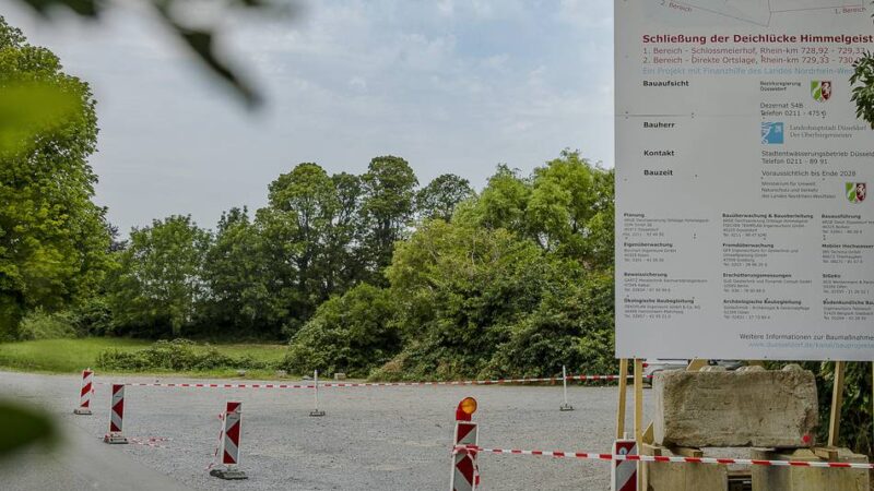 Hochwasserschutz in Düsseldorf: Deichbau in Himmelgeist beginnt im September