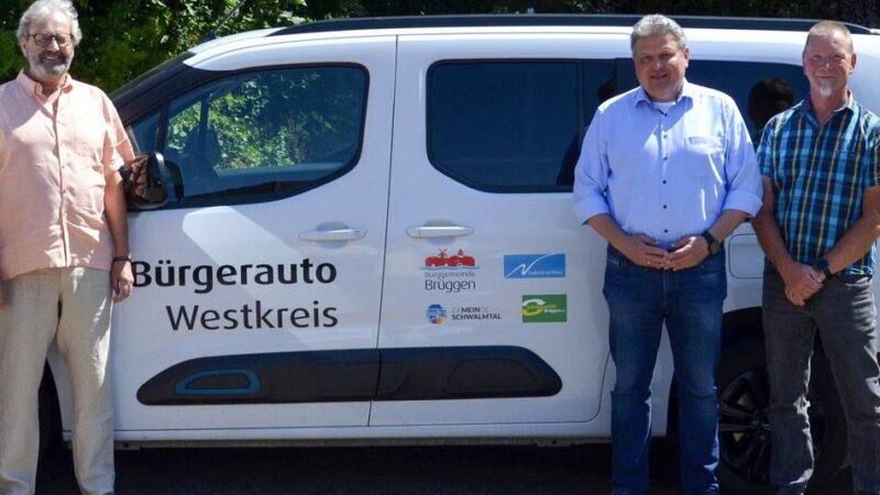 Mobilität in Brüggen, Niederkrüchten, Schwalmtal: Bürgerauto Westkreis wird um weitere drei Jahre fortgeführt